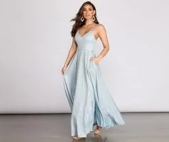 Windsor. Lisette Glitter Shine Pleated Ball Gown -Formal Dresses Online Shop 05004 0049 4 a4ec9ee2 1a54 4bce 9246 607cbce9d25b