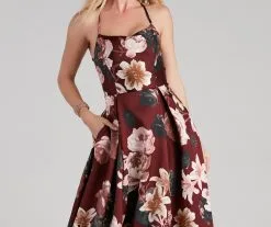 Windsor. Hayde Formal Floral Lace Up Ball Gown -Formal Dresses Online Shop 05004 0141 4