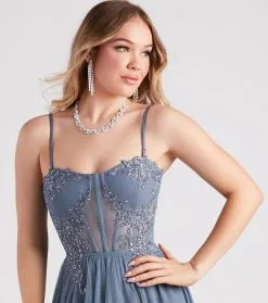 Windsor. Alexandra Rhinestone Embroidered Tulle Ball Gown 25 Windsor. Alexandra Rhinestone Embroidered Tulle Ball Gown -Formal Dresses Online Shop 05004 0179 4