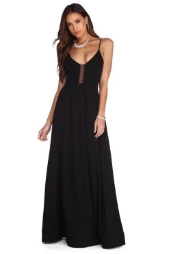 Windsor. Grace Pleated Crepe Ball Gown