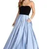 Windsor. Marie Strapless Satin Ball Gown