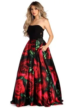 Windsor. Sariah Strapless Rose Ball Gown -Formal Dresses Online Shop 05004 0493 2 0277cf89 45c1 4789 9113 6afa2dc3bb2b