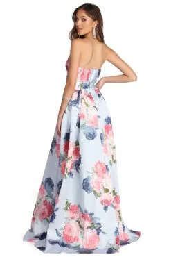 Windsor. Adaline Strapless Floral Ball Gown -Formal Dresses Online Shop 05004 0500 3