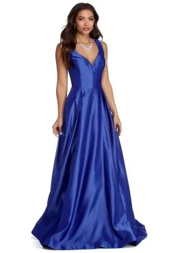 Windsor. Nadia Satin Ball Gown Dress