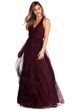 Windsor. Alessia Floral Applique Ball Gown