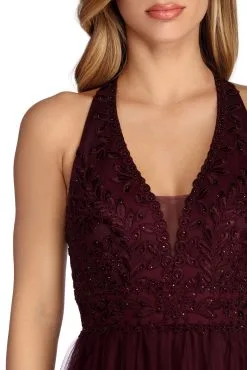 Windsor. Alessia Floral Applique Ball Gown -Formal Dresses Online Shop 05004 0523 4