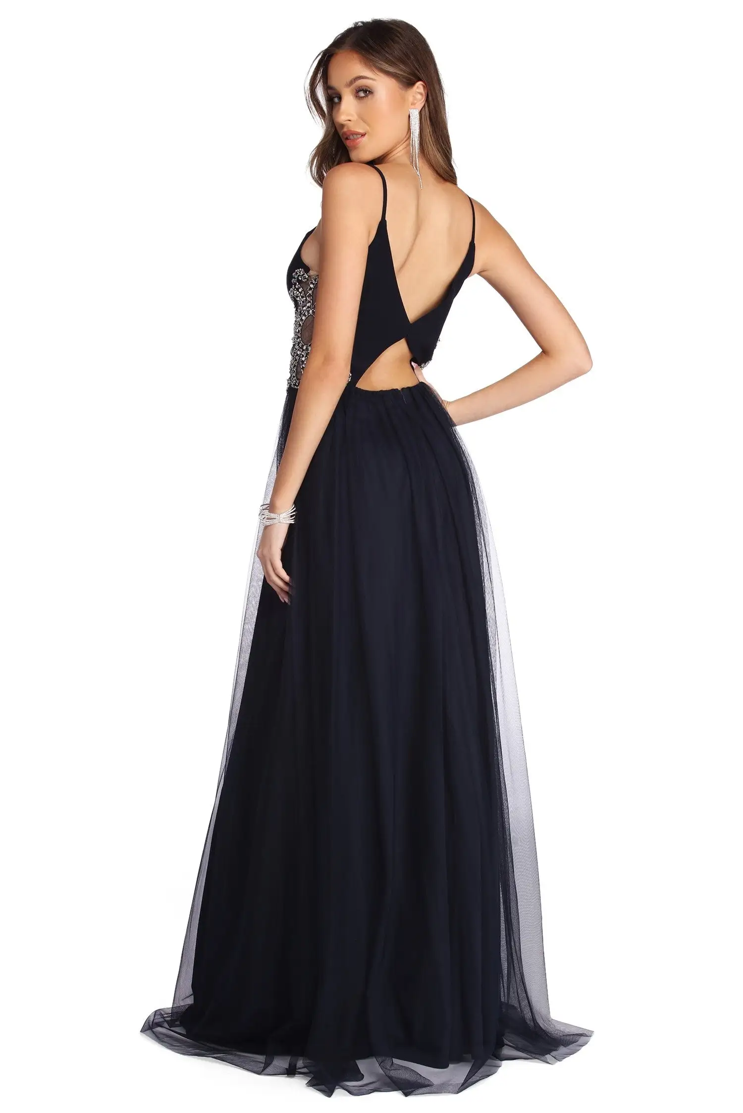 Windsor. Kara Formal Rhinestone Ball Gown 5 Windsor. Kara Formal Rhinestone Ball Gown - Image 3