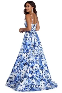 Windsor. Amora Floral Ball Gown Dress -Formal Dresses Online Shop 05004 0552 3 29da0b1b bcc6 40b6 9ed7 47cefe5daba5