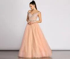 Windsor. Demi Beaded Tulle Ball Gown