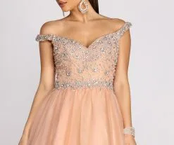 Windsor. Demi Beaded Tulle Ball Gown -Formal Dresses Online Shop 05005 0012 3