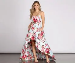 Windsor. Leanna Floral High Low Dress 10 Windsor. Leanna Floral High Low Dress -Formal Dresses Online Shop 05005 0032 4 62cd5e71 0f00 4e14 b1a8 ef143ef55143