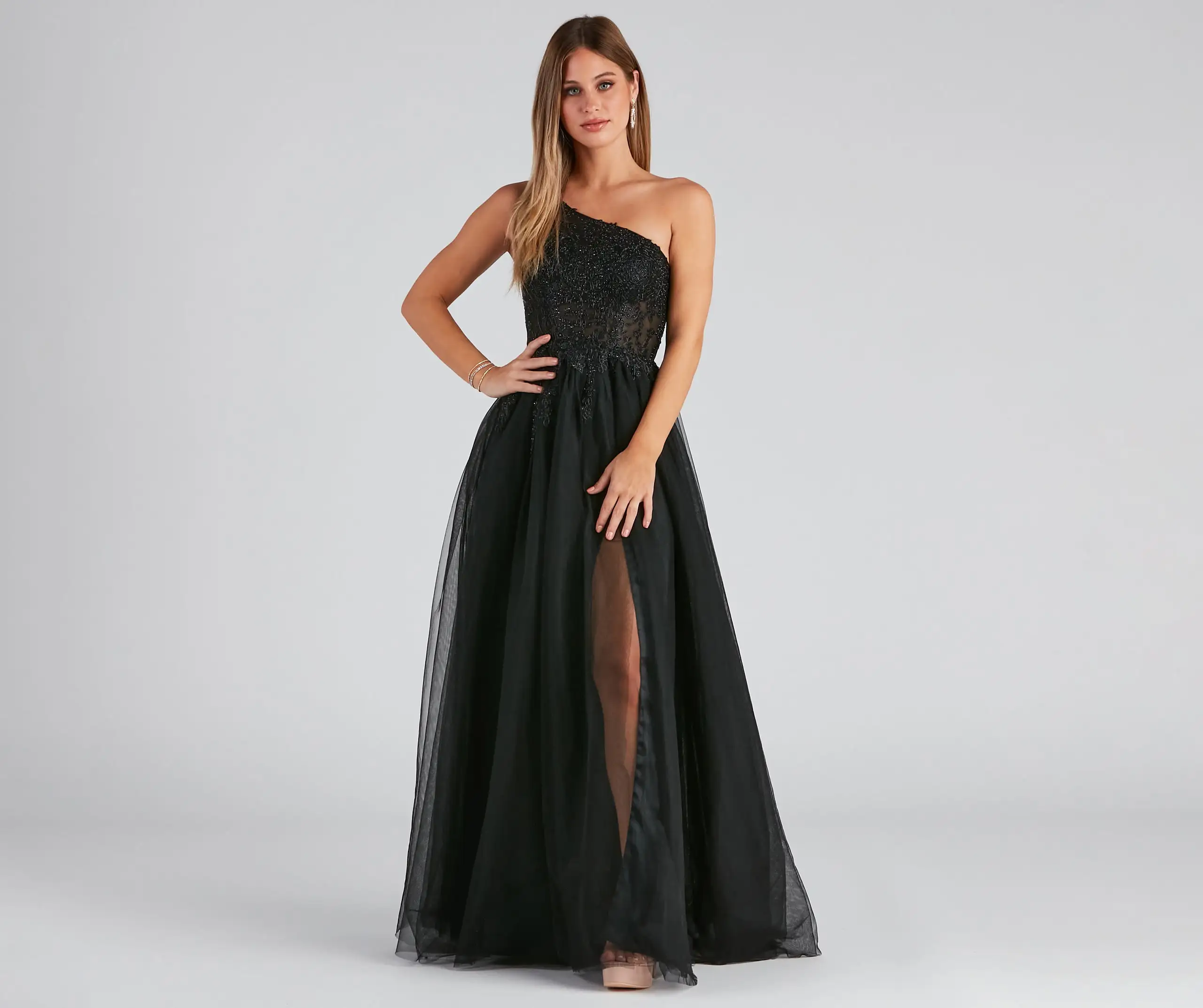 Windsor. Laine Formal One-Shoulder Ball Gown 7 Windsor. Laine Formal One-Shoulder Ball Gown - Image 5
