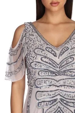 Windsor. Francine Formal Beaded Chiffon Dress -Formal Dresses Online Shop 05005 0426 4