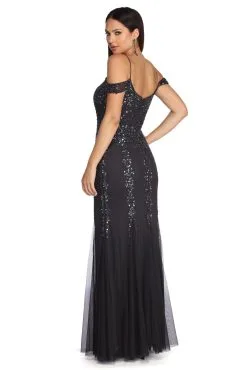 Windsor. Madeline Formal Beaded Mermaid Dress -Formal Dresses Online Shop 05005 0427 3