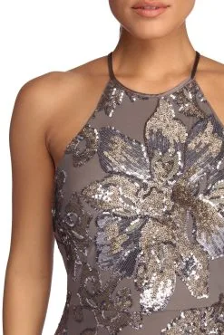 Windsor. Aaliyah Formal Sequin Open Back Dress -Formal Dresses Online Shop 05005 0477 4