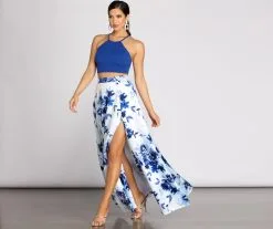 Windsor. Alma Two Piece Satin & Crepe Dress -Formal Dresses Online Shop 05006 0072 5