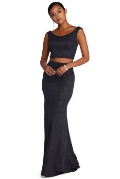 Windsor. Mariah Glitter Two Piece Dress