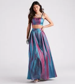 Windsor. Bonnie Formal Metallic Two-Piece A-Line Dress -Formal Dresses Online Shop 05006 0543 1