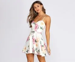 Windsor. Major Floral Moment Skater Dress