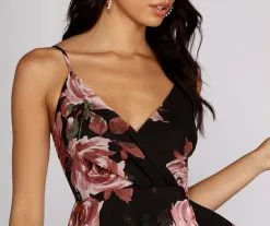 Windsor. Enchanted Garden Surplice Skater Dress 9 Windsor. Enchanted Garden Surplice Skater Dress -Formal Dresses Online Shop 05101 0018 4