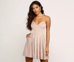 Windsor. More Sparkle Skater Mini Dress