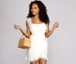 Windsor. Wrap Me In Lace Dress