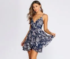 Windsor. Flirty In Floral Skater Dress