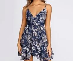 Windsor. Flirty In Floral Skater Dress -Formal Dresses Online Shop 05101 0114 3