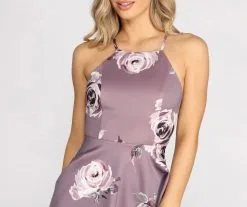 Windsor. Floral The Right Reasons High Neck -Formal Dresses Online Shop 05101 0168 3