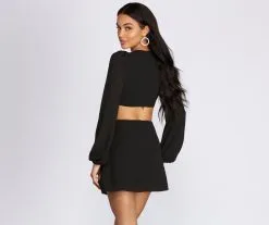 Windsor. O-Ring Waist Cut Out Mini Dress -Formal Dresses Online Shop 05101 0241 4