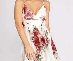 Windsor. Fairy Tale Florals Chiffon Skater Dress 8 Windsor. Fairy Tale Florals Chiffon Skater Dress -Formal Dresses Online Shop 05101 0315 3