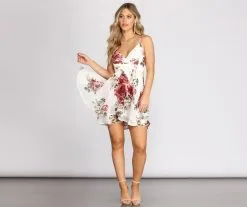 Windsor. Fairy Tale Florals Chiffon Skater Dress 9 Windsor. Fairy Tale Florals Chiffon Skater Dress -Formal Dresses Online Shop 05101 0315 4