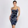Windsor. Scooped In Glam Glitter Midi Dress