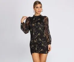 Windsor. Daisy Days Smocked Mini Dress