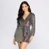 Windsor. Sequin Dreams Wrap Mini Dress -Formal Dresses Online Shop 05101 0455 1