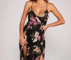Windsor. Pop Of Floral Mesh Maxi Dress -Formal Dresses Online Shop 05101 0544 5