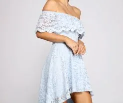 Windsor. Loving Lace High Low Skater Dress -Formal Dresses Online Shop 05101 0571 3 fbed03bf 9ca0 4525 8eb3 71c6e1b9801f