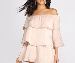 Windsor. Ravishing Ruffles Mini Dress -Formal Dresses Online Shop 05101 0592 3