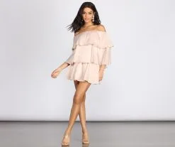 Windsor. Ravishing Ruffles Mini Dress -Formal Dresses Online Shop 05101 0592 4