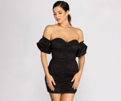 Windsor. Major Sweetheart Ruched Mini Dress -Formal Dresses Online Shop 05101 0621 6