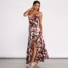 Windsor. High Slit Floral Knit Maxi Dress 1 Windsor. High Slit Floral Knit Maxi Dress -Formal Dresses Online Shop 05101 0645 1