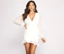 Windsor. Ruffled And Radiant Chiffon Dress