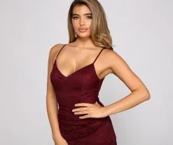 Windsor. Lace Beauty Asymmetrical Mini Dress -Formal Dresses Online Shop 05101 0670 3