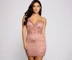 Windsor. Crochet Chic Mini Dress -Formal Dresses Online Shop 05101 0831 1