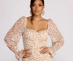 Windsor. For The Love Of Florals Mini Dress -Formal Dresses Online Shop 05101 0847 3 80313a02 0ae1 4560 92d6 faab441ec1ab