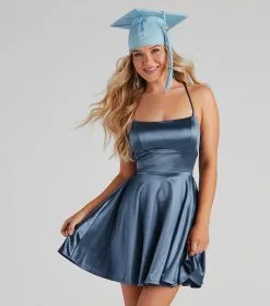 Windsor. A Moment In Satin Skater Dress -Formal Dresses Online Shop 05101 0871 6 1