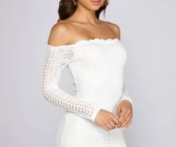 Windsor. Sweet And Stylish Off-The-Shoulder Mini Dress -Formal Dresses Online Shop 05101 0987 4