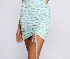 Windsor. Floral Rush Ruched Mini Dress -Formal Dresses Online Shop 05101 1035 4