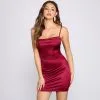 Windsor. Stunning Beauty Satin Mini Dress 1 Windsor. Stunning Beauty Satin Mini Dress -Formal Dresses Online Shop 05101 1052 1