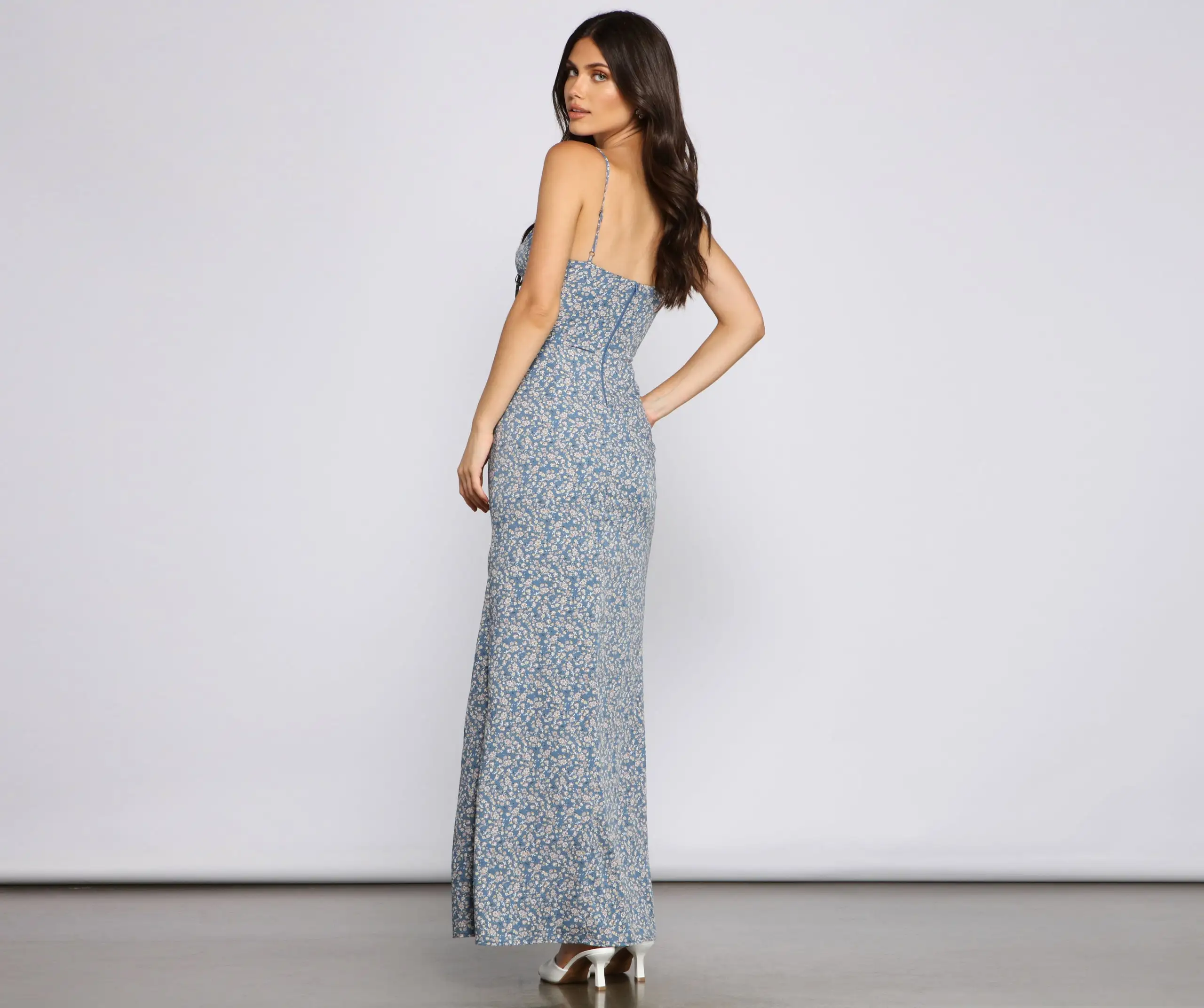 Windsor. Floral Dreams High-Slit Maxi Dress 4 Windsor. Floral Dreams High-Slit Maxi Dress - Image 2